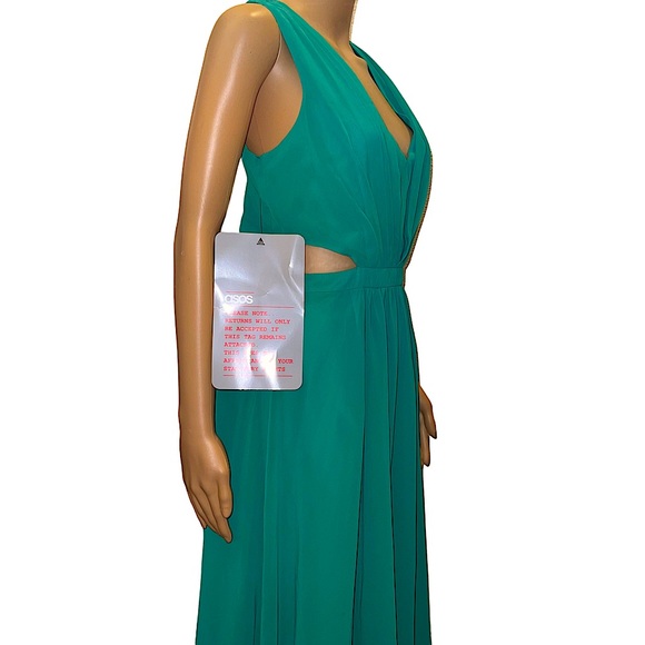 NWT~ASOS-Green Cut Out Dress 👗 - Picture 3 of 9